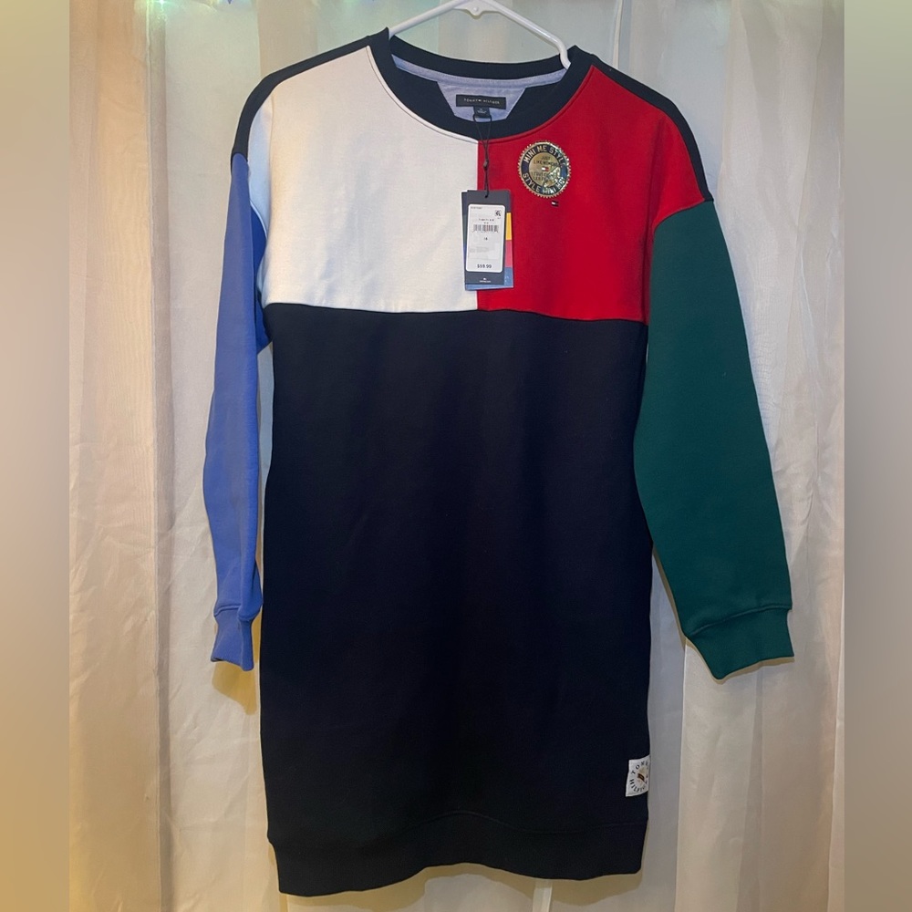 Multi Colored Tommy Hilfiger Long Sleeve Shirt Dress